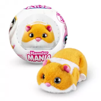 Hámster de juguete Zuru Pets Alive Hamster Mania — hámster interactivo a pilas, desde 3 años, AAA