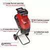 Einhell REDAXXO 36/25 biotrituradora de cuchillas a batería para jardín, 36 V (2x18 V), rama máx. 25 mm, solo sin batería ni cargador, rojo/negro