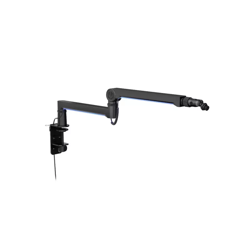 ENDORFY Broadcast Low Profile RGB Boom Arm EY0A010 brazo para micrófono, soporte de escritorio, hasta 2 kg, negro