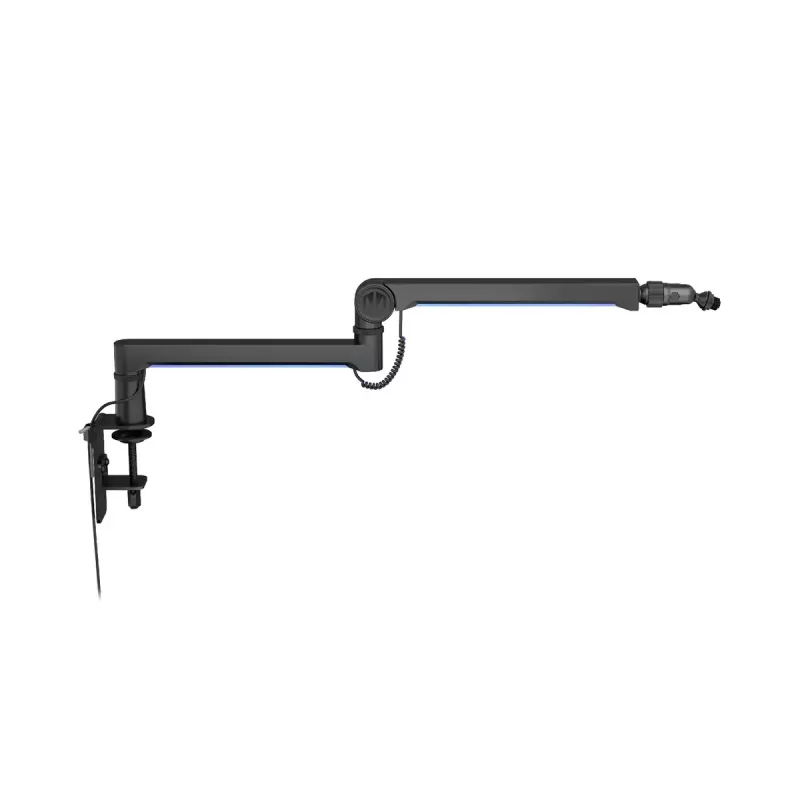 ENDORFY Broadcast Low Profile RGB Boom Arm EY0A010 brazo para micrófono, soporte de escritorio, hasta 2 kg, negro