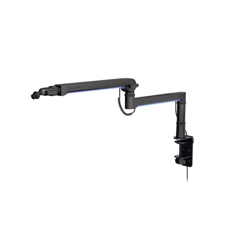 ENDORFY Broadcast Low Profile RGB Boom Arm EY0A010 brazo para micrófono, soporte de escritorio, hasta 2 kg, negro