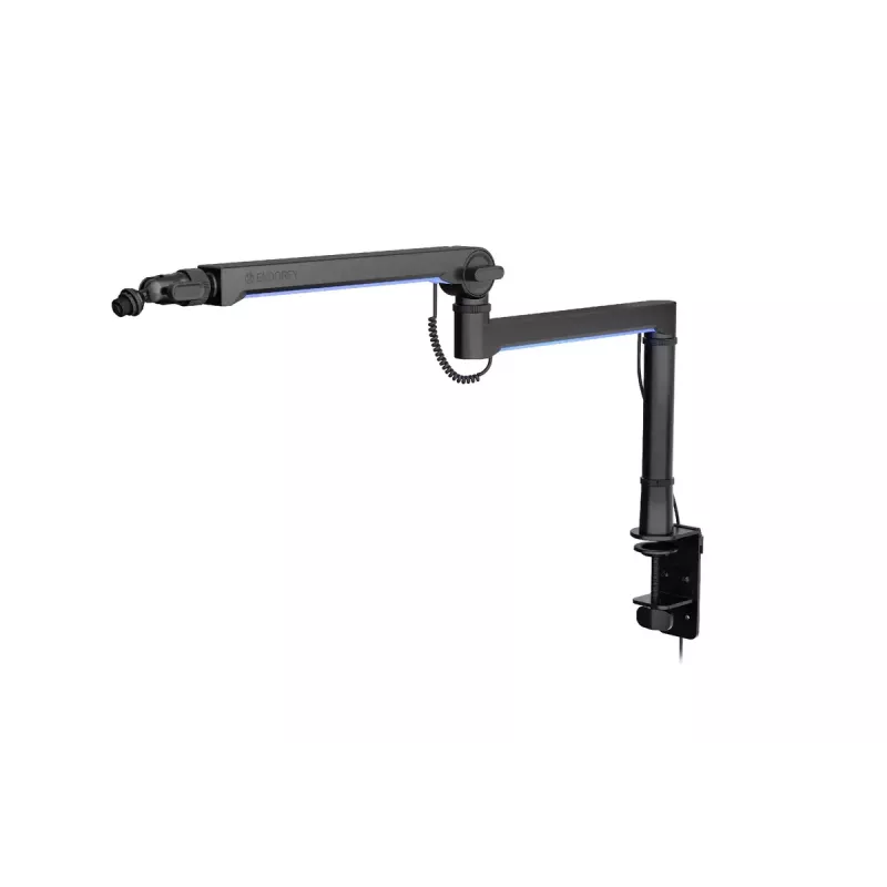 ENDORFY Broadcast Low Profile RGB Boom Arm EY0A010 brazo para micrófono, soporte de escritorio, hasta 2 kg, negro