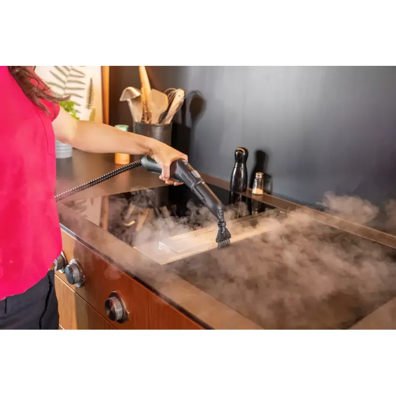 Kärcher SC 4 Deluxe Iron limpiadora a vapor, 2250 W, blanco/negro, con kit de limpieza de suelos EasyFix y plancha de vapor