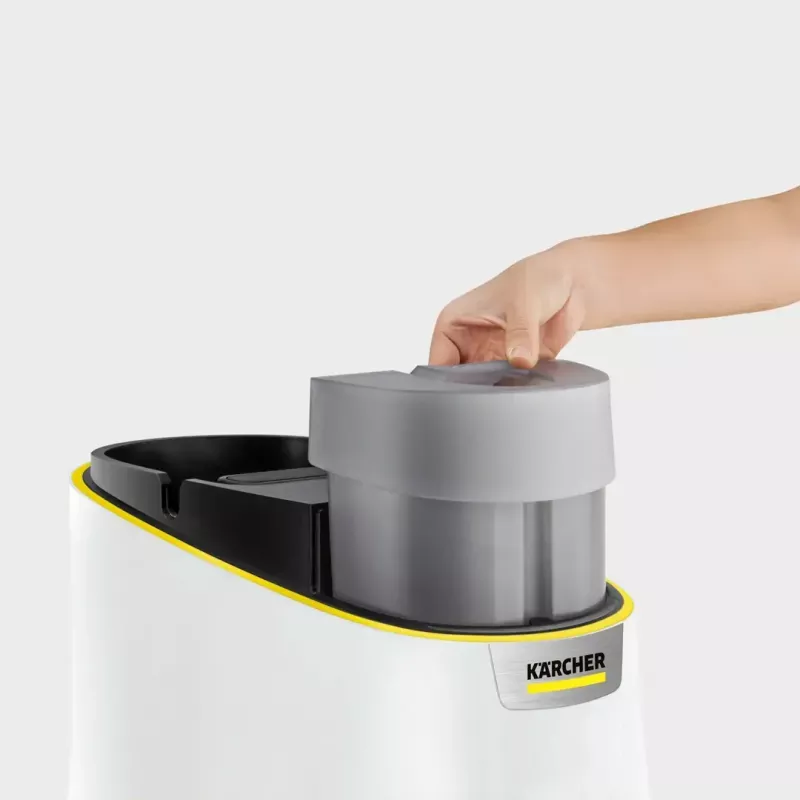 Kärcher SC 4 Deluxe Iron limpiadora a vapor, 2250 W, blanco/negro, con kit de limpieza de suelos EasyFix y plancha de vapor