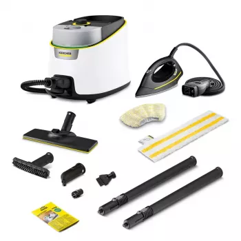 Limpiador a vapor Karcher SC 4 Deluxe con depósito de agua de 1,5 litros y 1500 W de potencia