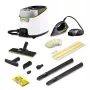 Kärcher SC 4 Deluxe Iron limpiadora a vapor, 2250 W, blanco/negro, con kit de limpieza de suelos EasyFix y plancha de vapor