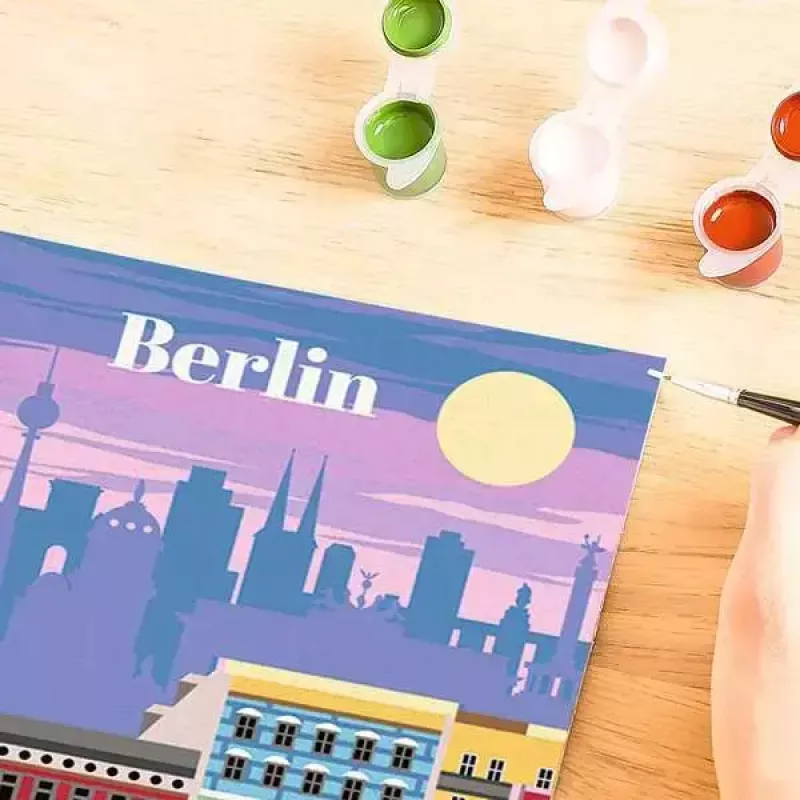 Puzle Ravensburger CreArt Colorful Berlin, motivo para pintar, 25521