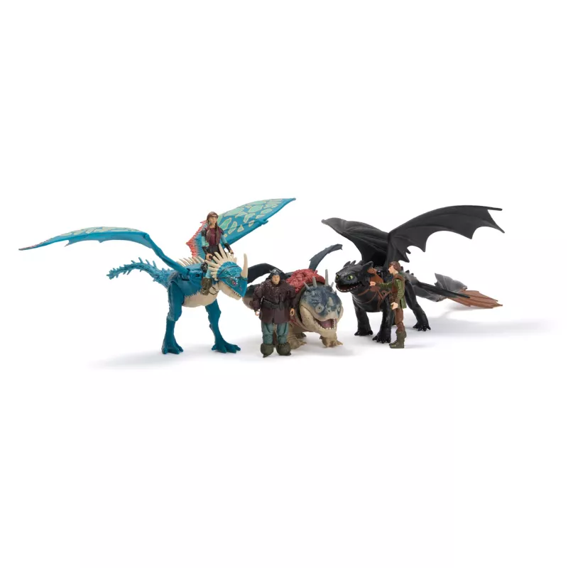 Set de figuras de acción Spinmaster – DreamWorks Dragons: Gronckle y Fishlegs, multicolor, a partir de 4 años