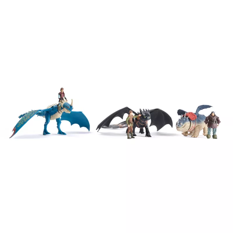 Set de figuras de acción Spinmaster – DreamWorks Dragons: Gronckle y Fishlegs, multicolor, a partir de 4 años