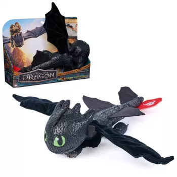 Spin Master Cómo entrenar a tu dragón - peluche dragón Toothless