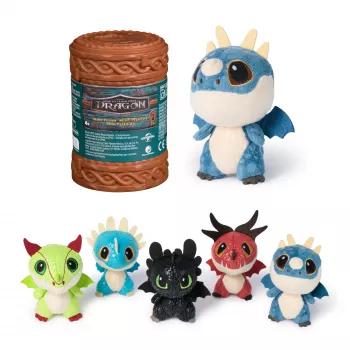 Figura dragón de peluche coleccionable Spin Master How to Train Your Dragon – diseño tótem, figura suave, variantes surtidas