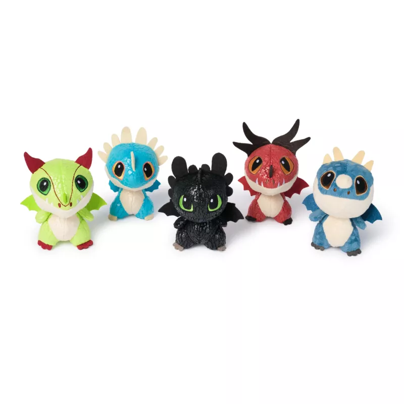 Figura dragón de peluche coleccionable Spin Master How to Train Your Dragon – diseño tótem, figura suave, variantes surtidas