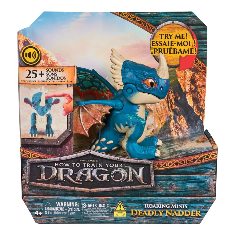 Spin Master Cómo entrenar a tu dragón - mini dragón interactivo Stormfly
