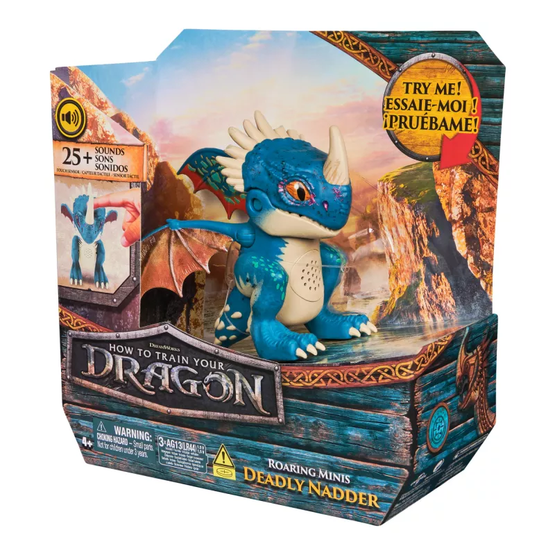 Spin Master Cómo entrenar a tu dragón - mini dragón interactivo Stormfly