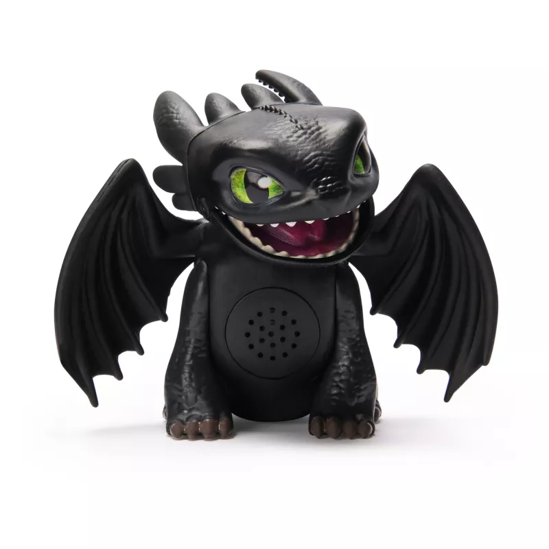 Mini figura interactiva Toothless Spinmaster – Cómo entrenar a tu dragón, efectos de sonido, modelo 6074239