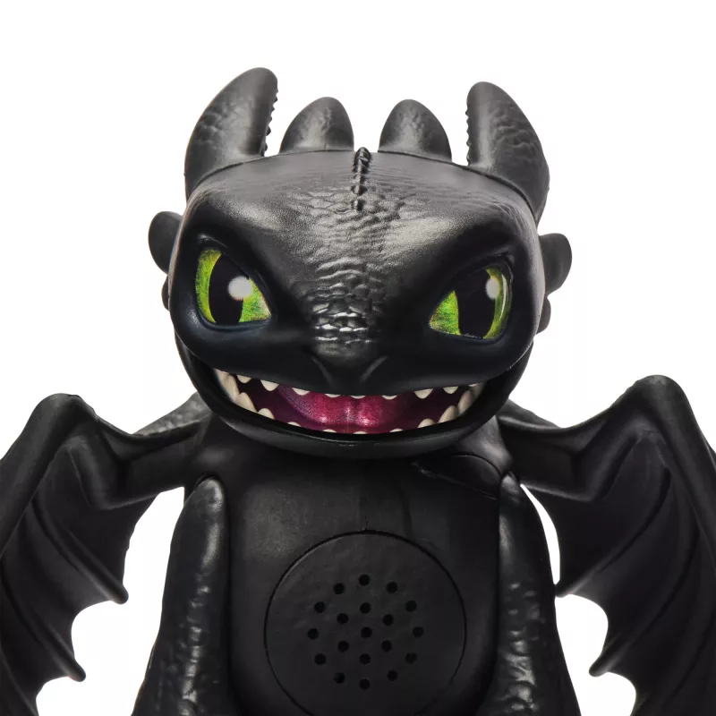 Mini figura interactiva Toothless Spinmaster – Cómo entrenar a tu dragón, efectos de sonido, modelo 6074239