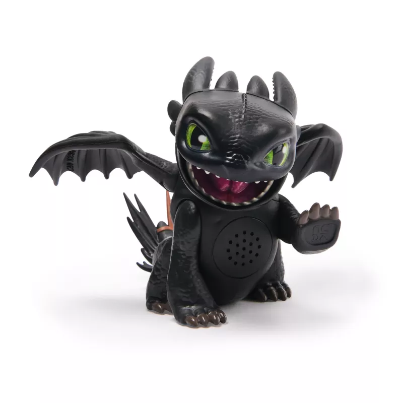 Mini figura interactiva Toothless Spinmaster – Cómo entrenar a tu dragón, efectos de sonido, modelo 6074239
