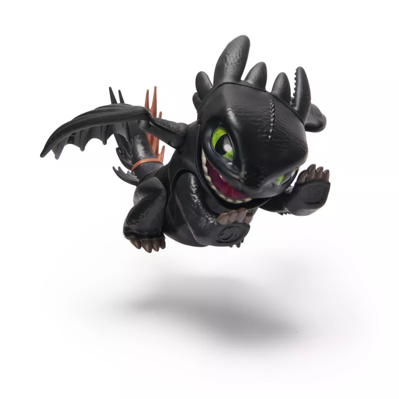 Mini figura interactiva Toothless Spinmaster – Cómo entrenar a tu dragón, efectos de sonido, modelo 6074239