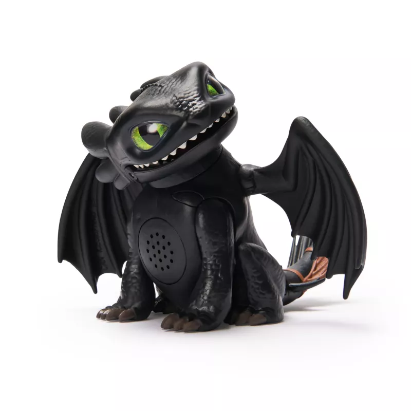 Mini figura interactiva Toothless Spinmaster – Cómo entrenar a tu dragón, efectos de sonido, modelo 6074239