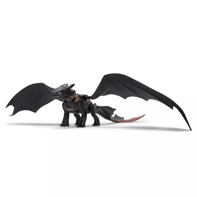 Figura de acción Spinmaster Ultimate Plasma Blast Toothless 25 inch alas con luz y sonido, a partir de 4 años