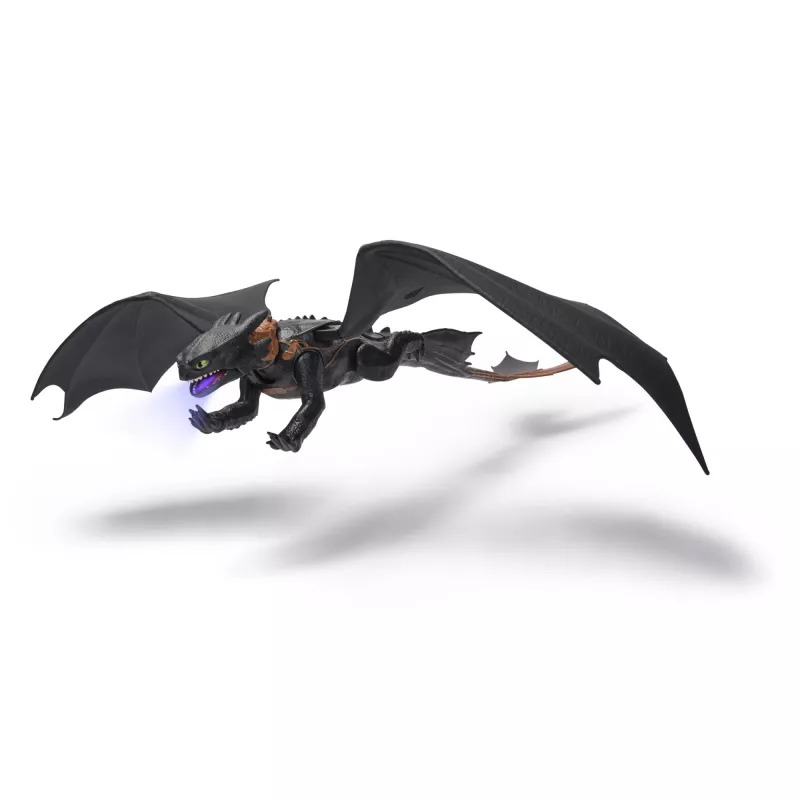 Figura de acción Spinmaster Ultimate Plasma Blast Toothless 25 inch alas con luz y sonido, a partir de 4 años