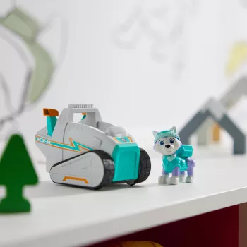 Vehículo Spinmaster PAW Patrol quitanieves de Everest – plástico, para niños a partir de 3 años, turquesa/blanco