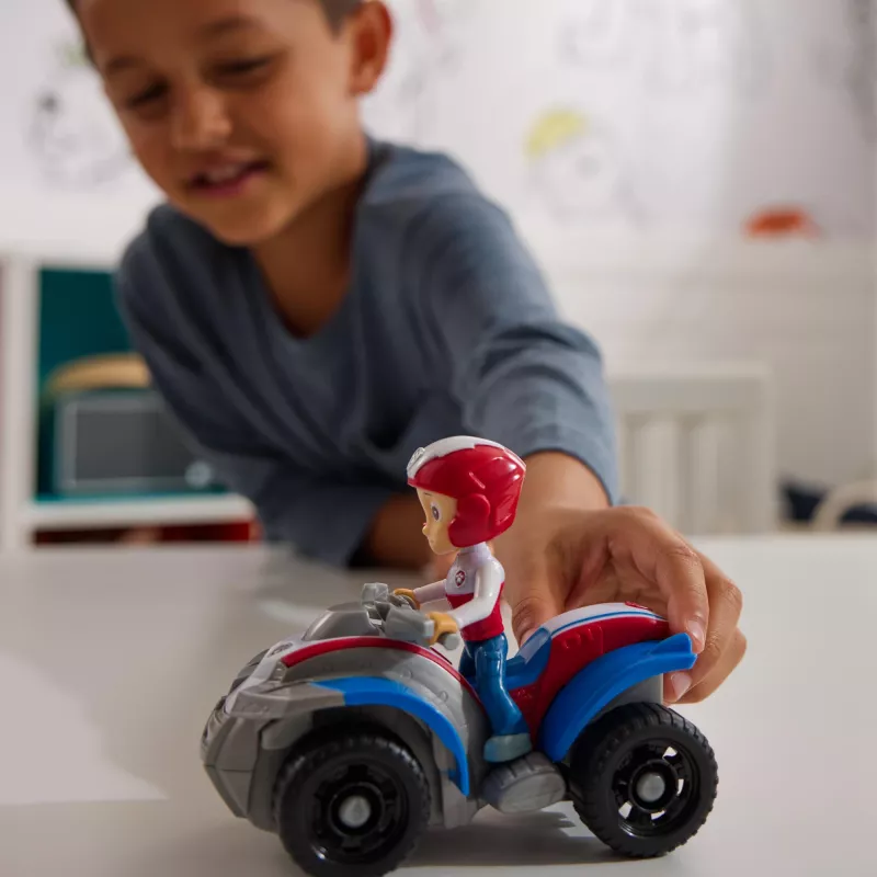PAW Patrol, vehículo de juguete ATV de Ryder con figura de acción coleccionable, juguete infantil de enfoque sostenible para niños y niñas a partir de 3 años