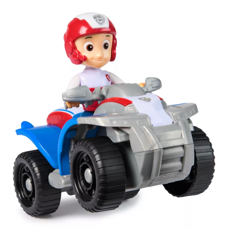 PAW Patrol, vehículo de juguete ATV de Ryder con figura de acción coleccionable, juguete infantil de enfoque sostenible para niños y niñas a partir de 3 años