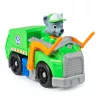 PAW Patrol, camión de reciclaje de Rocky, coche de juguete con figura de acción coleccionable, juguete sostenible para niños y niñas a partir de 3 años