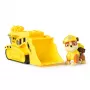 PAW Patrol, el bulldozer de Rubble, camión de juguete con figura de acción coleccionable, juguetes infantiles con conciencia sostenible para niños y niñas a partir de 3 años