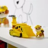PAW Patrol, el bulldozer de Rubble, camión de juguete con figura de acción coleccionable, juguetes infantiles con conciencia sostenible para niños y niñas a partir de 3 años