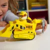 PAW Patrol, el bulldozer de Rubble, camión de juguete con figura de acción coleccionable, juguetes infantiles con conciencia sostenible para niños y niñas a partir de 3 años