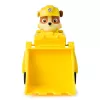 PAW Patrol, el bulldozer de Rubble, camión de juguete con figura de acción coleccionable, juguetes infantiles con conciencia sostenible para niños y niñas a partir de 3 años