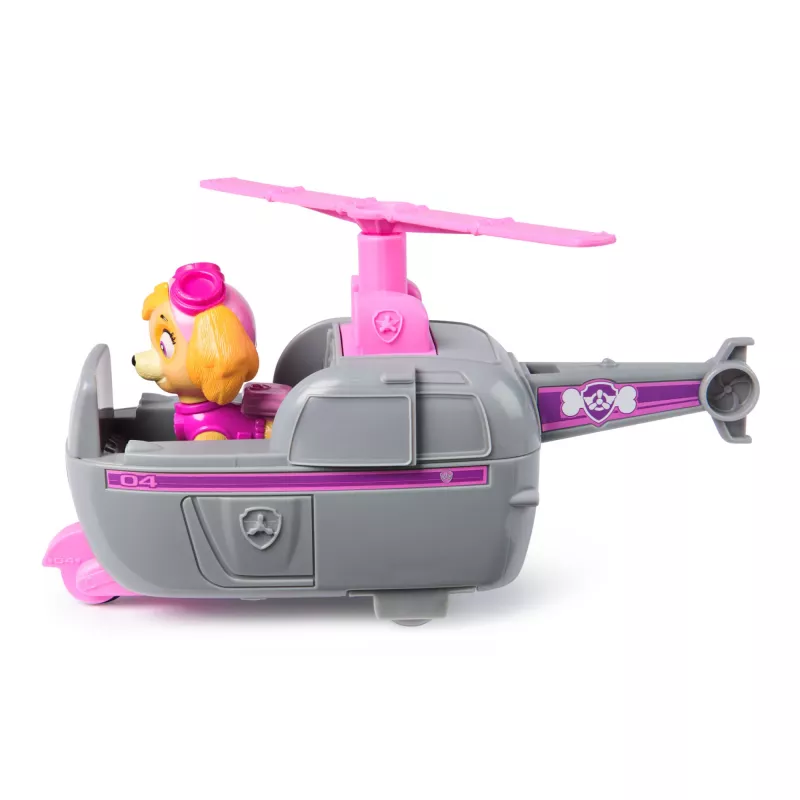 PAW Patrol, el helicóptero de Skye, vehículo de juguete con figura coleccionable, juguete infantil de fabricación sostenible para niños y niñas a partir de 3 años