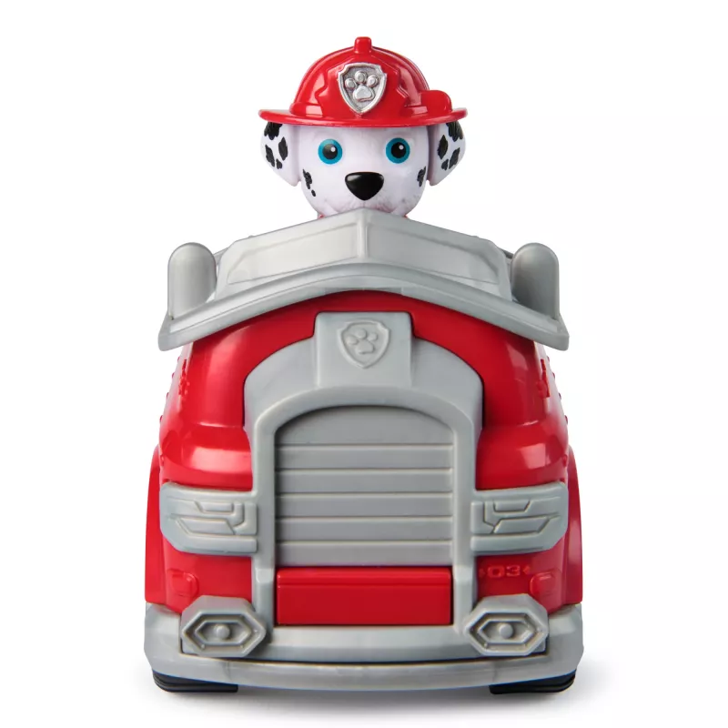 PAW Patrol, el camión de bomberos de Marshall, vehículo de juguete con figura de acción coleccionable, juguete infantil de fabricación sostenible para niños y niñas a partir de 3 años