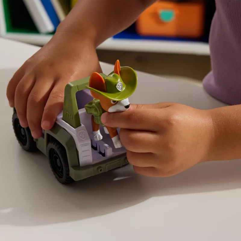Vehículo PAW Patrol Tracker’s Jungle Rescue Vehicle verde plástico