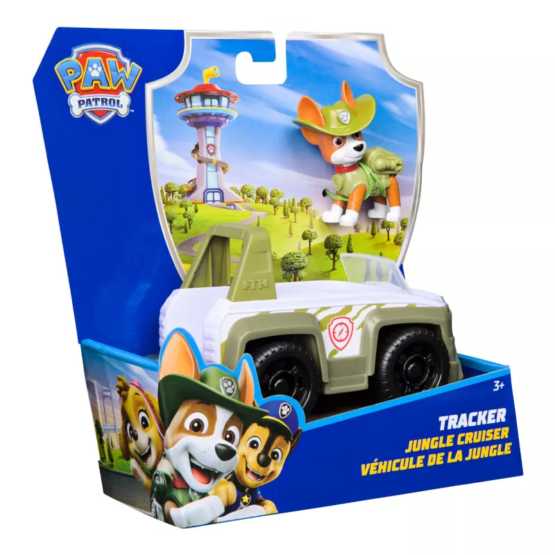 Vehículo PAW Patrol Tracker’s Jungle Rescue Vehicle verde plástico