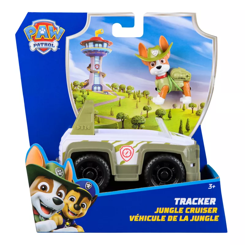 Vehículo PAW Patrol Tracker’s Jungle Rescue Vehicle verde plástico