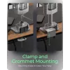 Soporte para monitor ICY BOX IB-MS525-T 30 pulgadas gris plata pinza pasacables de mesa