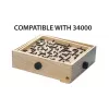 BRIO 34030 Labyrinth placas de repuesto (2 uds.), juego de habilidad, marrones/negras, a partir de 6 años