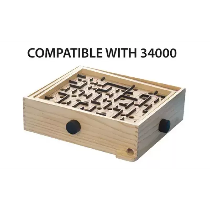 BRIO 34030 Labyrinth placas de repuesto (2 uds.), juego de habilidad, marrones/negras, a partir de 6 años