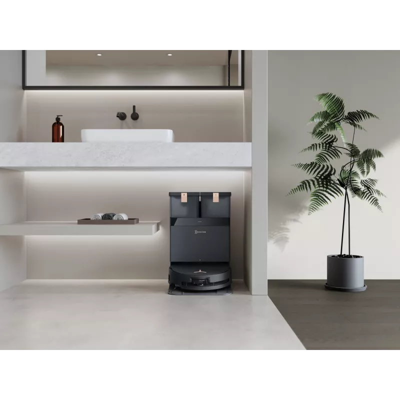 Robot aspirador Ecovacs Deebot X8 Pro Omni, negro, bolsa de polvo 0,22 L, autonomía 145 min, Li-Ion 6400 mAh
