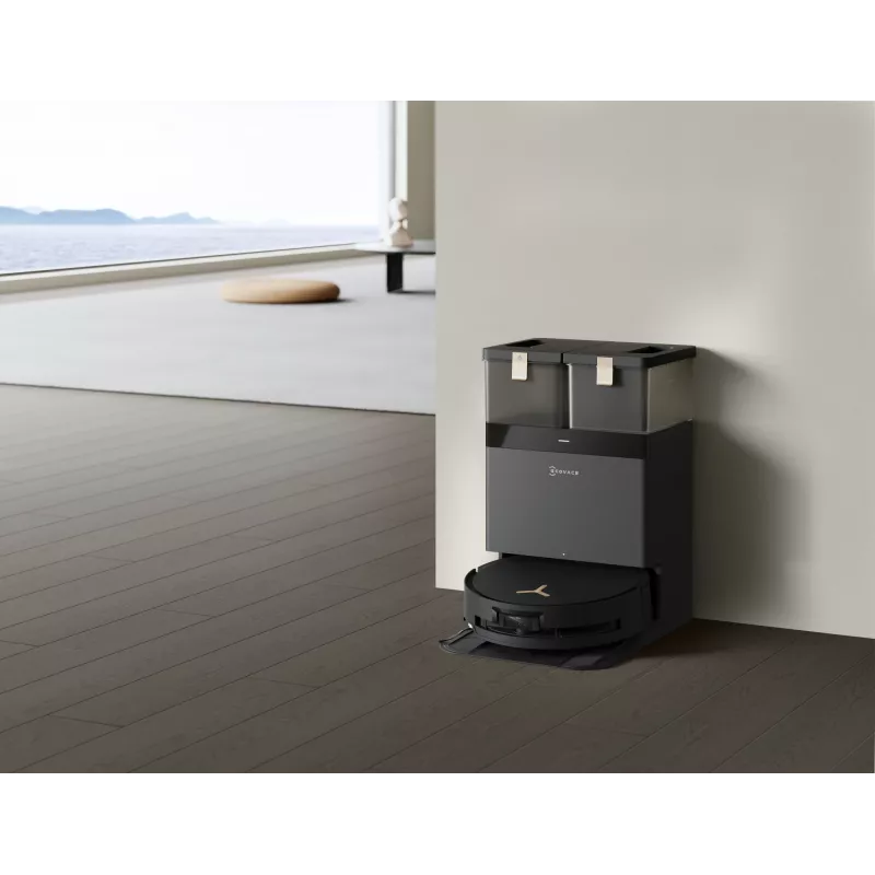 Robot aspirador Ecovacs Deebot X8 Pro Omni, negro, bolsa de polvo 0,22 L, autonomía 145 min, Li-Ion 6400 mAh
