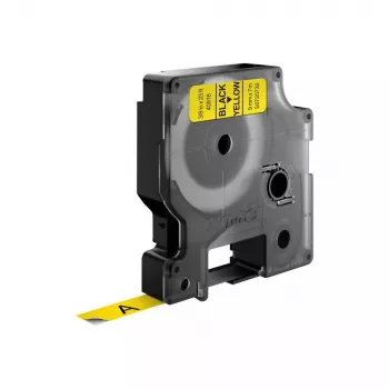 Etiquetas DYMO Original D1 | Impresión negra sobre cinta amarilla | 9 mm x 7 m | Etiquetas autoadhesivas para impresoras de etiquetas LabelManager | Fabricadas en Europa