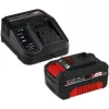 Set cortacésped y desbrozadora a batería EINHELL GE-CM 18/30 + GE-CT 18, rojo/negro, Li-Ion 4,0 Ah