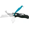 Navaja plegable con bloqueo HAZET 2157-1 negra azul