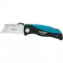 Navaja plegable con bloqueo HAZET 2157-1 negra azul