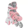 Patines de aprendizaje para niños GLOBBER 2 en 1 talla 30–33 rosa – set ajustable en línea/quad para principiantes