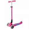 Patinete compacto GLOBBER Primo Foldable Plus Lights – rosa/azul claro