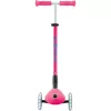Patinete compacto GLOBBER Primo Foldable Plus Lights – rosa/azul claro